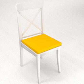Čtvercový podsedák Rongo RG-029 Sytě žlutý - 38x38x3 cm - detail 1 - Biante.cz Čtvercový podsedák Rongo RG-029 Sytě žlutý - 38x38x3 cm - detail 1 - Biante.cz