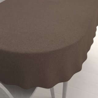 Velký dekorační oválný ubrus BKR-504 Hnědý - Biante.cz