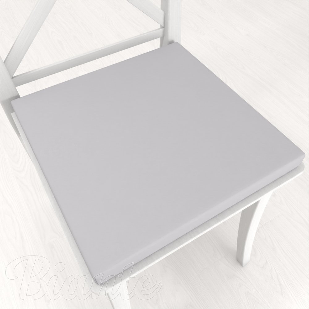 Štvorcový podsedák Rongo RG-016 Svetlo sivý - 38x38x3 cm - Biante.sk