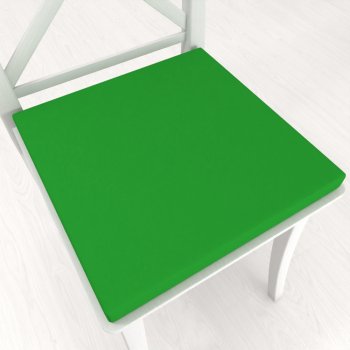 Čtvercový podsedák Rongo RG-043 Sytě zelený - 38x38x3 cm - Biante.cz
