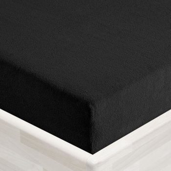 Dětské froté napínací prostěradlo do postýlky FR-030 Černé - detail 1 - Biante.cz Dětské froté napínací prostěradlo do postýlky FR-030 Černé - detail 1 - Biante.cz