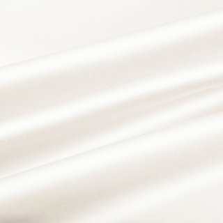 Látka polyesterový satén LUX-052 Smetanově bílá - šířka 150 cm