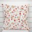 Bavlněný povlak na polštář Sandra SA-731 Červený květinový vzor na bílém - Biante.cz