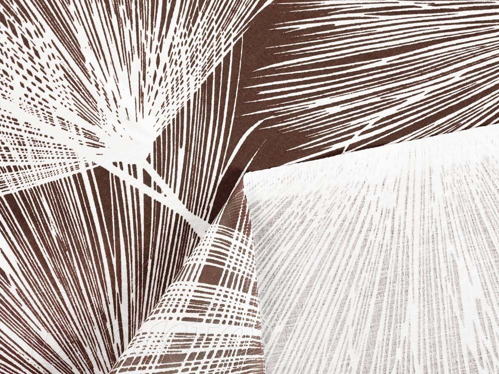 Bavlněná látka/plátno Sandra SA-499 Bílé abstraktní chmýří na hnědém - šířka 160 cm - detail 4 - Biante.cz Bavlněná látka/plátno Sandra SA-499 Bílé abstraktní chmýří na hnědém - šířka 160 cm - detail 4 - Biante.cz
