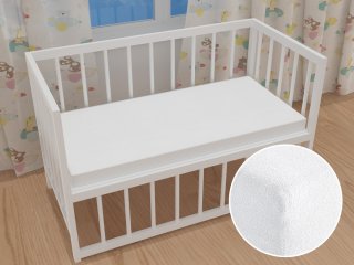 Detské froté napínacie prestieradlo do postieľky FR-031 Biele - Biante.sk Detské froté napínacie prestieradlo do postieľky FR-031 Biele - Biante.sk