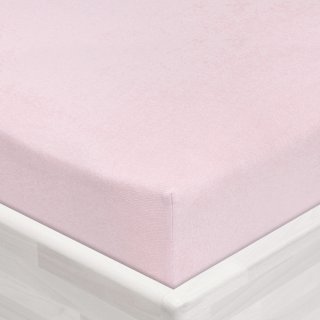 Detské jersey napínacie prestieradlo do postieľky JR-032 Púdrovo ružová - detail 1 - Biante.sk