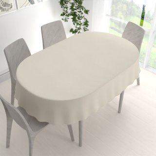 Dekorační oválný ubrus BKU-110 Slonová kost - detail 1 - Biante.cz Dekorační oválný ubrus BKU-110 Slonová kost - detail 1 - Biante.cz