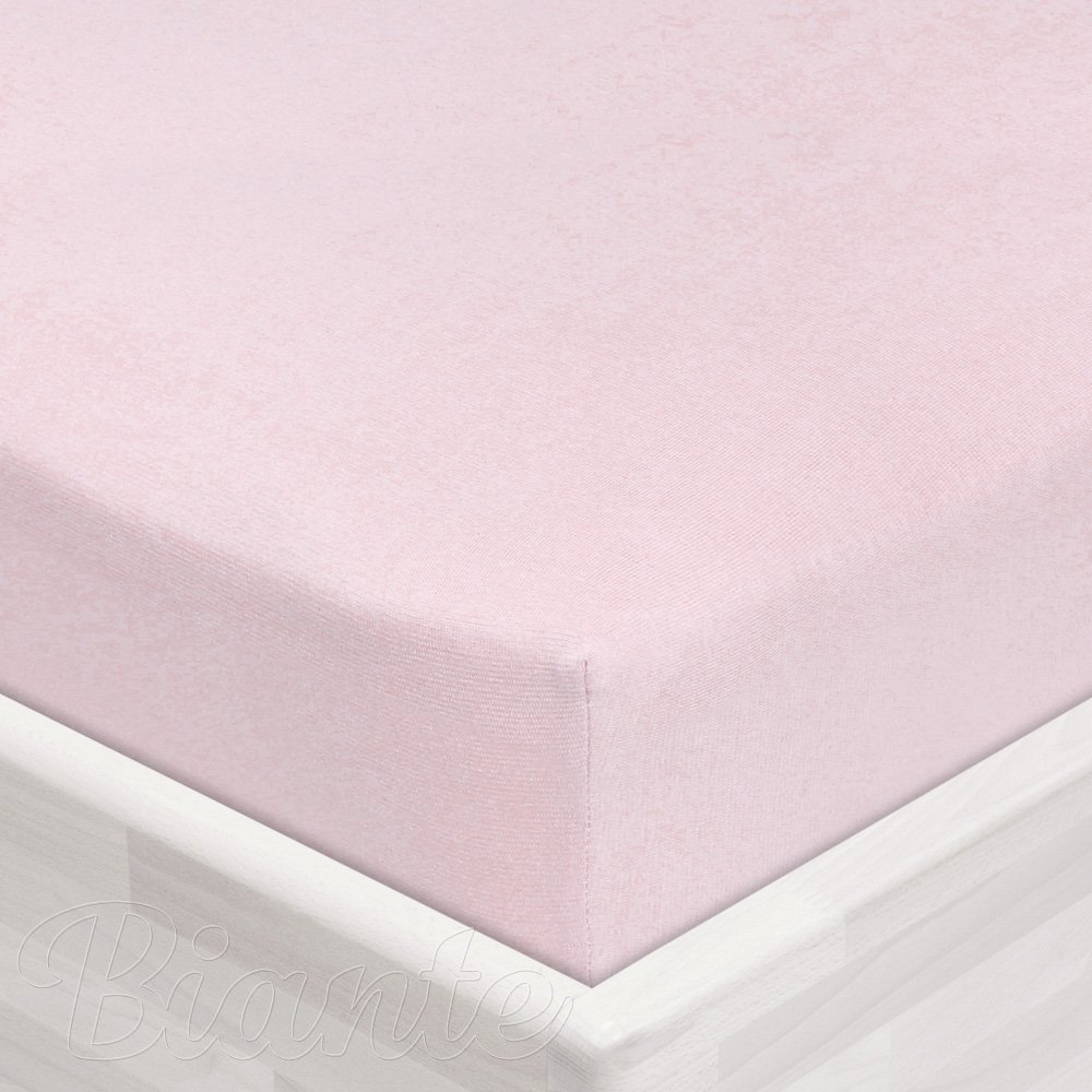 Dětské jersey napínací prostěradlo do postýlky JR-032 Pudrově růžová - detail 1 - Biante.cz