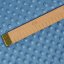 Dětská látka Minky 3D puntíky MKP-044 Kovově modrá - šířka 150 cm - detail 5 - Biante.cz