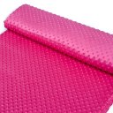 Dětská látka Minky 3D puntíky MKP-018 Purpurová - šířka 150 cm - detail 2 - Biante.cz