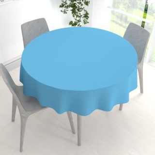 Dekorační kulatý ubrus Rongo RG-065 Světle modrý - detail 1 - Biante.cz