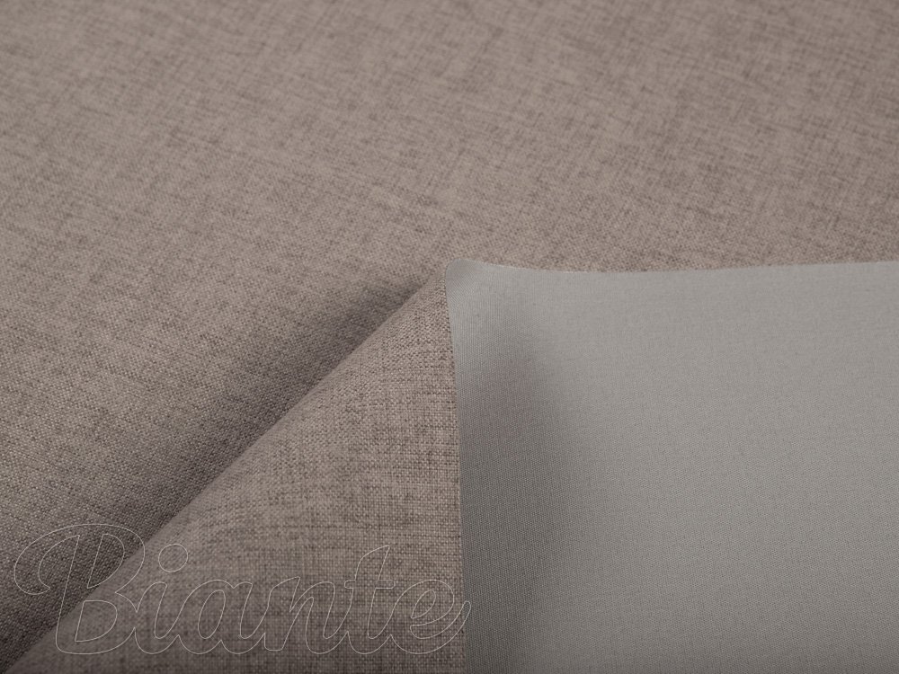 100% zatemňovací látka Blackout BKW-204 Šedohnědá žíhaná - šírka 140 cm - detail 5 - Biante.cz