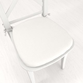 Oblý podsedák BKW-201 Slonová kosť žíhaná - 39x37x3 cm - Biante.sk