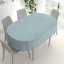 Dekorační oválný ubrus BKW-212 Mátově zelený žíhaný - detail 1 - Biante.cz