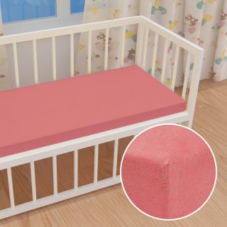 Detské jersey napínacie prestieradlo do postieľky JR-001 Koralové - Biante.sk