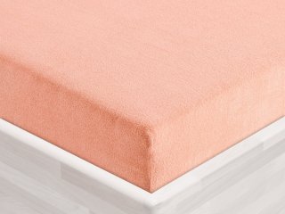Froté napínacie prestieradlo na extra vysoký matrac FR-005 Svetlo broskyňové - detail 1 - Biante.sk Froté napínacie prestieradlo na extra vysoký matrac FR-005 Svetlo broskyňové - detail 1 - Biante.sk