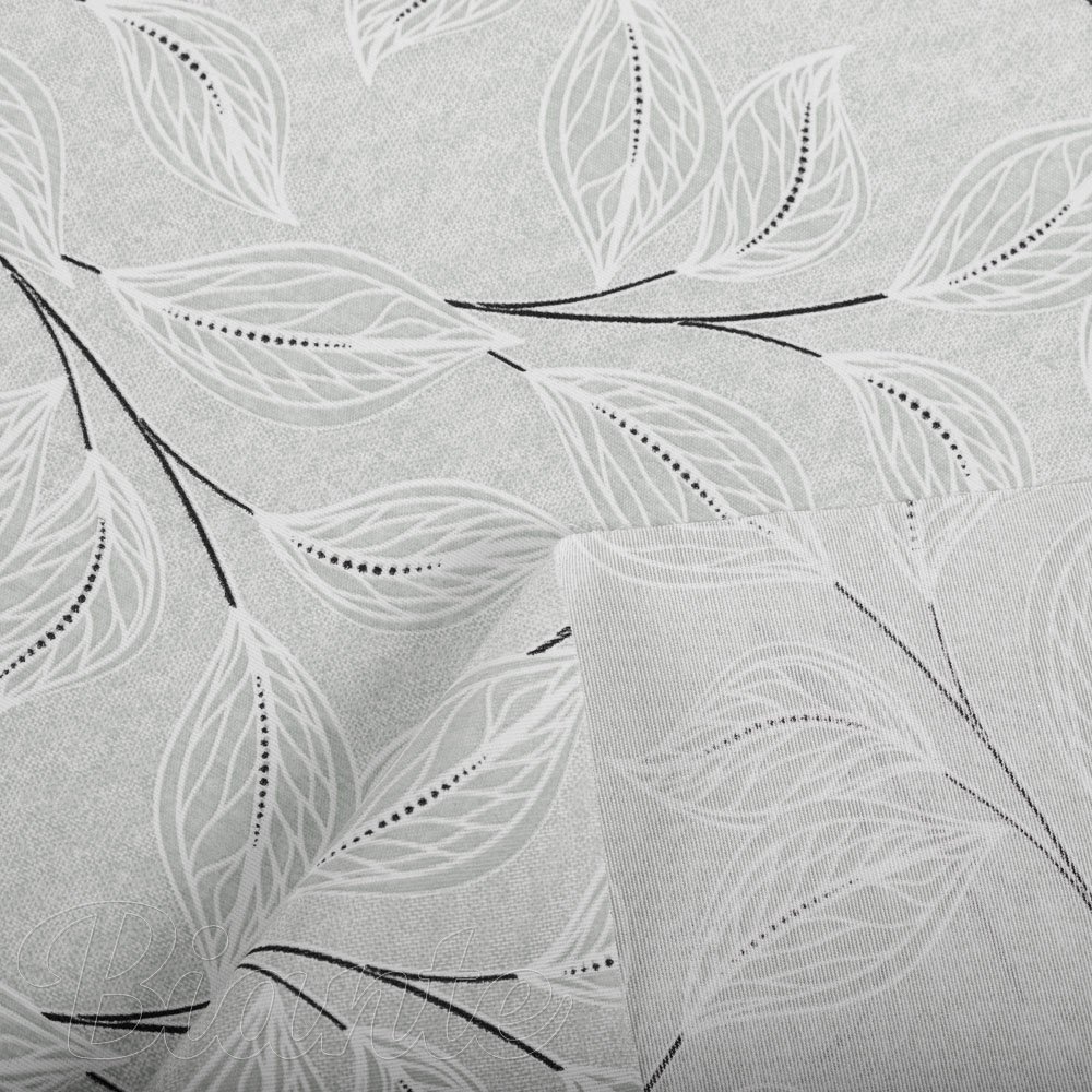 Dekorační látka Leona LN-165 Pnoucí lístky na šedém - šířka 140 cm a 280 cm - detail 3 - Biante.cz