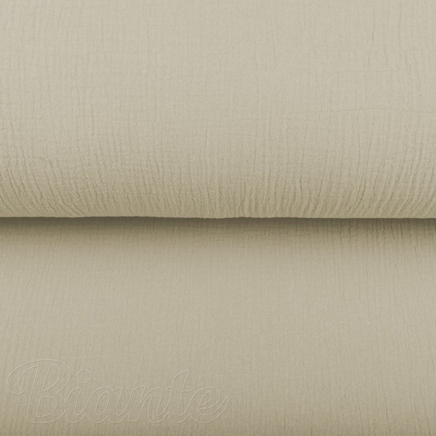 Mušelín dvojitá gázovina MSN-098 Latte - metráž šírka 135 cm - detail 5 - Biante.sk