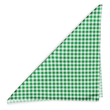 Bavlněný šátek Sandra SA-058 Zeleno-bílé kostičky - detail 1 - Biante.cz