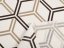 Bavlněná látka/plátno Sandra SA-558 Hnědé hexagony na krémovém - šířka 220 cm - detail 4 - Biante.cz
