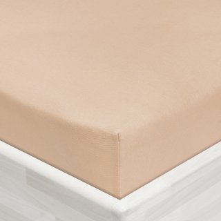 Dětské jersey napínací prostěradlo do postýlky JR-033 Béžové - detail 1 - Biante.cz