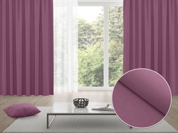 Zatemňovací závěs Blackout BKU-103 Lila - šířka 140 cm - Biante.cz