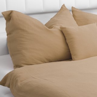 Dětské mušelínové povlečení do postýlky Nature MSN-024 Pískově béžové - detail 1 - Biante.cz