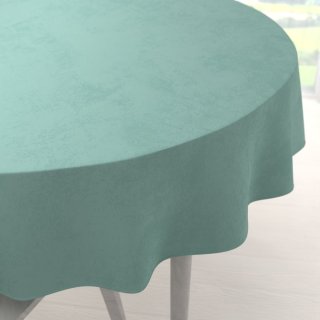 Velký sametový kulatý ubrus Velvet Premium SVP-048 Pastelová ledově zelená - Biante.cz