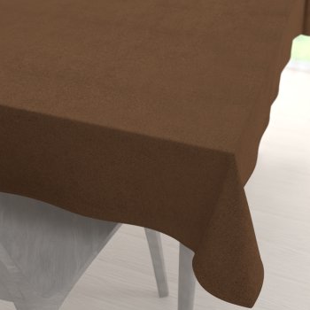 Obdélníkový ubrus/imitace broušené kůže Alcantara ALC-022 Hnědý - Biante.cz Obdélníkový ubrus/imitace broušené kůže Alcantara ALC-022 Hnědý - Biante.cz