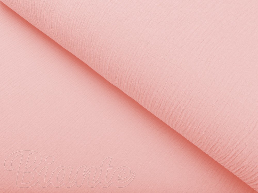 Mušelín dvojitá gázovina MSN-004 Pastelově růžová - metráž šířka 140 cm - detail 4 - Biante.cz Mušelín dvojitá gázovina MSN-004 Pastelově růžová - metráž šířka 140 cm - detail 4 - Biante.cz