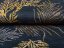 Sametová látka Tamara TMR-005 Kapradí na modrošedém - šířka 150 cm - detail 2 - Biante.cz
