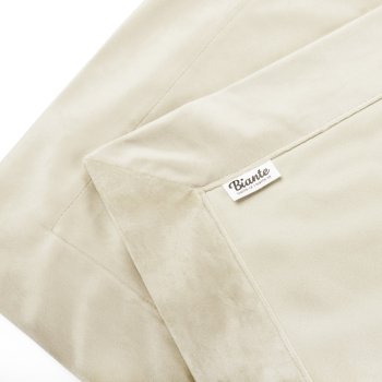 Zamatový prehoz/behúň na posteľ Velvet Prémium SVP-003 Smotanový - detail 1 - Biante.sk