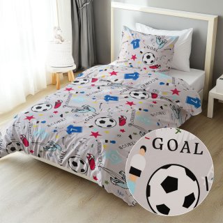 Dětské bavlněné ložní povlečení Sandra SA-646 Fotbal to je hra - na šedém - Biante.cz Dětské bavlněné ložní povlečení Sandra SA-646 Fotbal to je hra - na šedém - Biante.cz