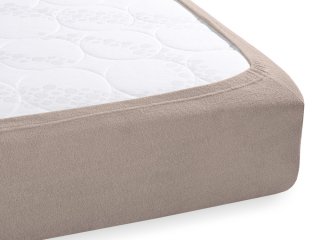 Froté napínacie prestieradlo na extra vysoký matrac FR-027 Sivohnedé - detail 1 - Biante.sk Froté napínacie prestieradlo na extra vysoký matrac FR-027 Sivohnedé - detail 1 - Biante.sk