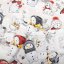 Vánoční bavlněná látka/plátno Sandra SA-661 Sněhuláci na světle šedém - šířka 160 cm - detail 4 - Biante.cz