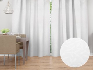 Dekorační závěs Sofia SF-001 Bílé vyrážené větvičky s lístky - š. 150 cm- Biante.cz Dekorační závěs Sofia SF-001 Bílé vyrážené větvičky s lístky - š. 150 cm- Biante.cz
