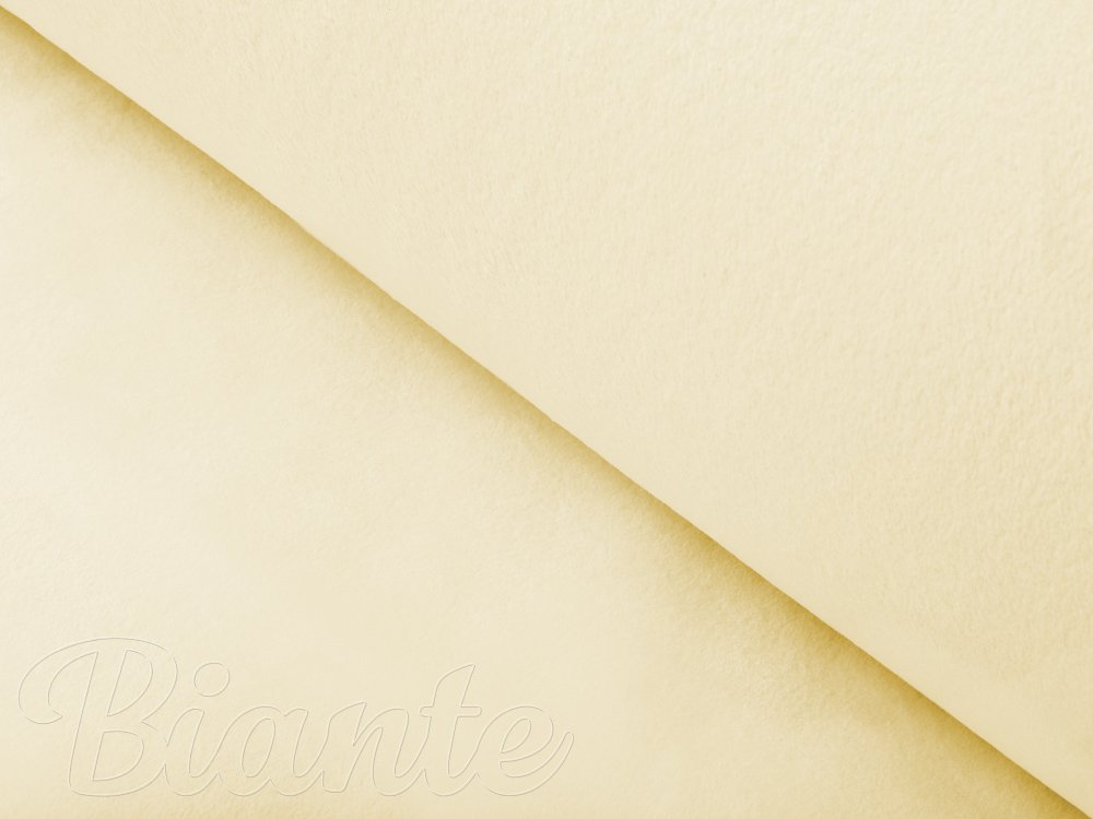 Mikroplyšová látka MIP-035 Světle vanilková - šířka 150 cm - Biante.cz