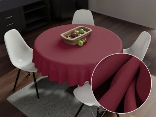 Dekorační kulatý ubrus Rongo RG-044 Tmavě bordó - Biante.cz