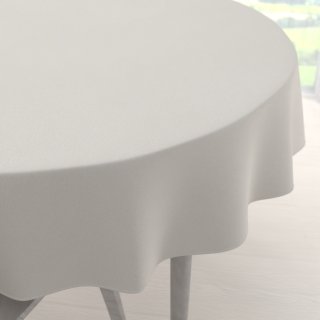 Velký dekorační kulatý ubrus BKS-403 Světle šedobéžový - Biante.cz