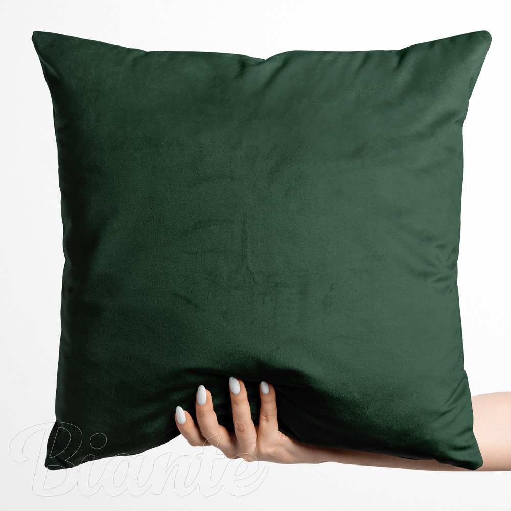 Sametový povlak na polštář Velvet Premium SVP-040 Lesní zelená - Biante.cz