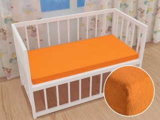 Dětské froté napínací prostěradlo do postýlky FR-006 Oranžové - Biante.cz Dětské froté napínací prostěradlo do postýlky FR-006 Oranžové - Biante.cz