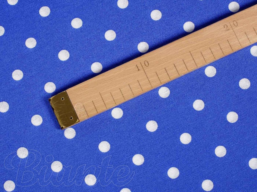 Dekorační látka Leona LN-022 Bílé puntíky na sytě modrém - šířka 140 cm - detail 3 - Biante.cz Dekorační látka Leona LN-022 Bílé puntíky na sytě modrém - šířka 140 cm - detail 3 - Biante.cz