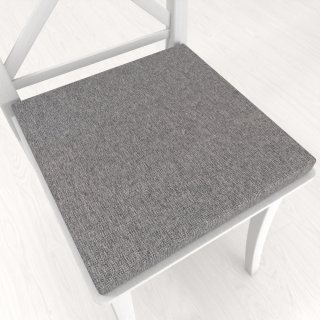 Čtvercový podsedák BKT-551 Šedý režný - 38x38x3 cm - Biante.cz