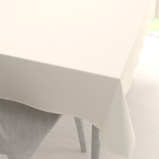 Teflónový obdĺžnikový obrus TF-037 Smotanový bez vzoru - Biante.sk