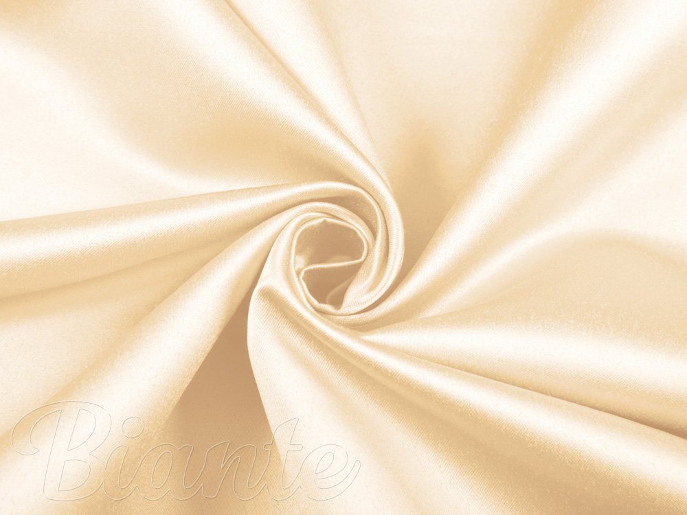 Látka polyesterový satén LUX-L057 Béžová - šířka 150 cm - detail 1 - Biante.cz