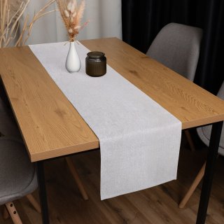 Dekorační běhoun na stůl BKW-206 Světle šedobéžové žíhání - detail 1 - Biante.cz