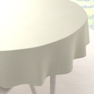 Sametový kulatý ubrus Velvet Premium SVP-003 Smetanový - Biante.cz