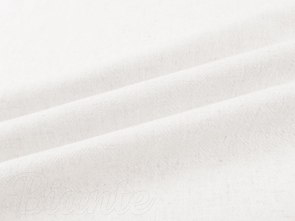 Lněná látka LEN-011 Bílá - metráž šířka 140 cm - detail 6 - Biante.cz Lněná látka LEN-011 Bílá - metráž šířka 140 cm - detail 6 - Biante.cz