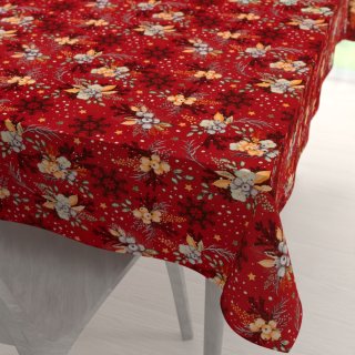 Bavlnený obdĺžnikový obrus Sandra SA-714 Vianočné cezmíny na červenom - Biante.sk Bavlnený obdĺžnikový obrus Sandra SA-714 Vianočné cezmíny na červenom - Biante.sk