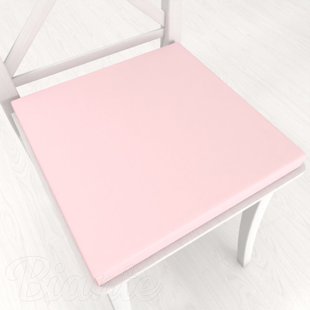 Štvorcový podsedák Rongo RG-062 Cukrovo ružový - 38x38x3 cm - Biante.sk